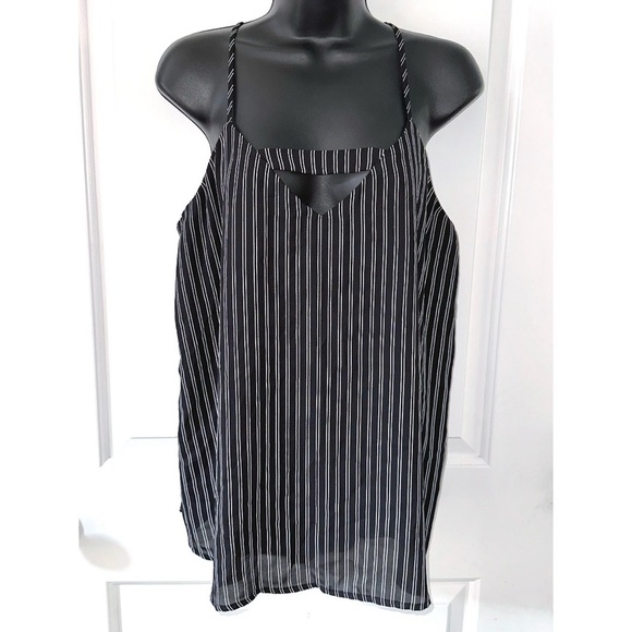 Maurices Tops - Maurice’s black & white striped tank top